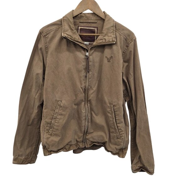American Eagle Outfitters Other - American Eagle Utility Jacket Brown Cotton Workwear Zip-Up Retro Outdoor M